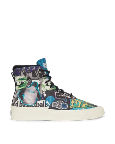 Converse Multicolor Beat The World Skidgrip High Trainers In Egret/multi