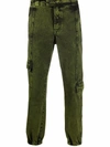 A-COLD-WALL* GREEN COTTON MEMORY CARGO TROUSERS