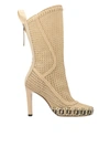 FENDI REFLECTIONS ANKLE BOOTS IN BEIGE