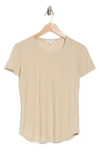 James Perse Crew Neck Short Sleeve T-shirt In Toast