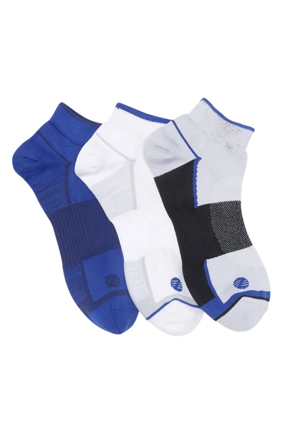 Z By Zella Performance Ankle Socks In Blue Dazzle- Black Multi