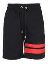 Gcds Stripe Detailed Track Shorts In Black