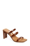 Miista 85mm Joanne Croc Embossed Leather Sandal In Clay Croc