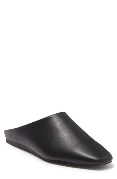 Matt & Nat Arola Square Toe Flat Mule In Black