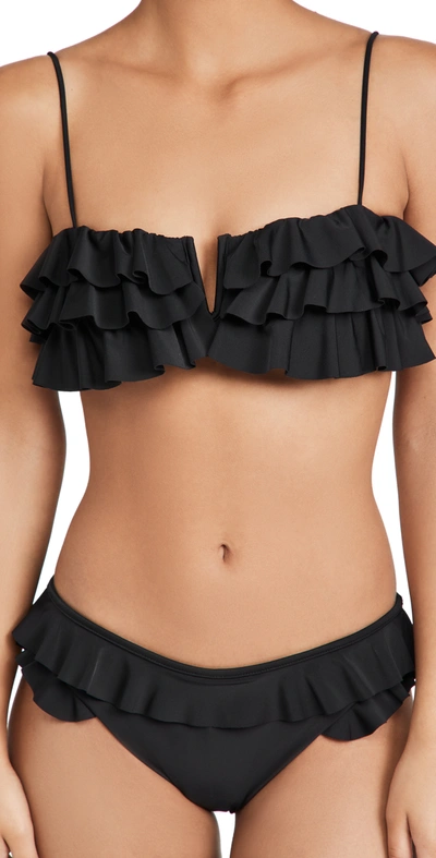 Devon Windsor Bikini Top In Black