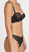 Simone Perele Karma Demi-cup Convertible Lace Bra In Black