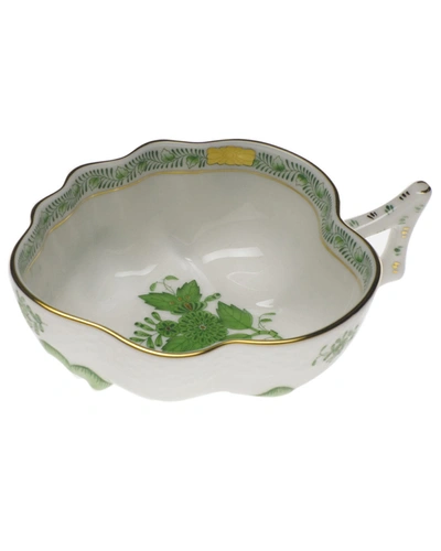 HEREND CHINESE BOUQUET GREEN DEEP LEAF DISH,PROD153360258