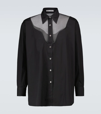 Our Legacy Lend Long-sleeved Cotton Shirt In Black