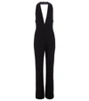 SAINT LAURENT WOOL-BLEND JERSEY JUMPSUIT,P00555415