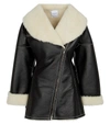 ALAÏA EDITION 1987 SHEARLING AND LEATHER COAT,P00572016