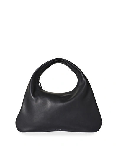The Row Everyday Small Black Leather Shoulder Bag