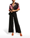 Kobi Halperin Bobbi Floral Silk Jacket In Punch Multi