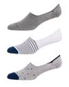 Marcoliani Men's 3-pack Invisible Socks In 005 Mix 5