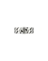Gucci Interlocking-g Sterling Silver Ring In Silver