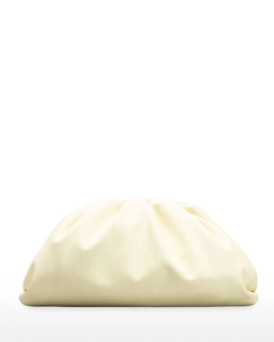Bottega Veneta The Pouch Bag In Butter Calf Leather In White