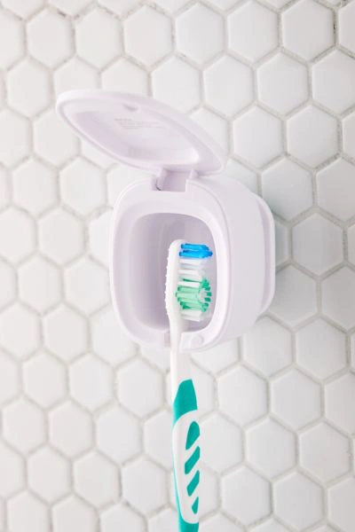 Vie Oli Uvc Sanitizing Toothbrush Holder In White