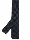 Brunello Cucinelli Woven Straight-edge Tie In Blue