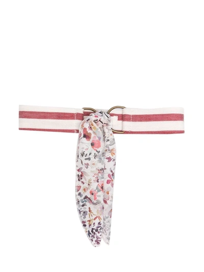 Zhoe & Tobiah Babies' Knot-detailed Striped Belt In Neutrals