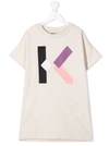 KENZO MONOGRAM-PRINT T-SHIRT DRESS