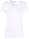 James Perse Raglan-sleeve Plain T-shirt In White