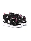 Sophia Webster Mini Butterfly-embellished Mesh Sandals In Black