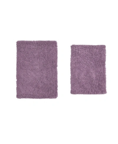 Home Weavers Fantasia Bath Rug 2 Pc Bedding In Purple