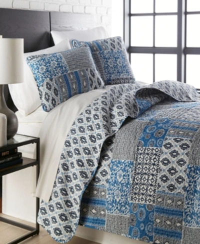 Southshore Fine Linens Global Patchwork Ultra-soft 3-piece Quilt And Sham Set, King In Multi