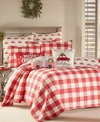 LEVTEX CHRISTMAS ROAD TRIP GINGHAM 3-PC. QUILT SET, KING