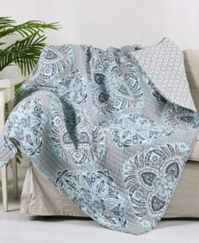 Levtex Tania Quilted Throw In Gray