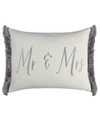 Levtex Perla Mr. And Mrs.decorative Pillow, 16" X 20" In White
