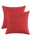 Levtex Santa Claus Lane Stripe 2-pc. Sham Set, European In Red