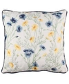 LEVTEX LINNEA FLORAL EMBROIDERED DECORATIVE PILLOW, 18" X 18"