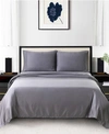 Shop Anne Klein Reverie 4-piece Solid Sheet Set, King Bedding In Charcoal