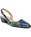 Naturalizer Banks Slingbacks Women's Shoes In Blue Multi Snake