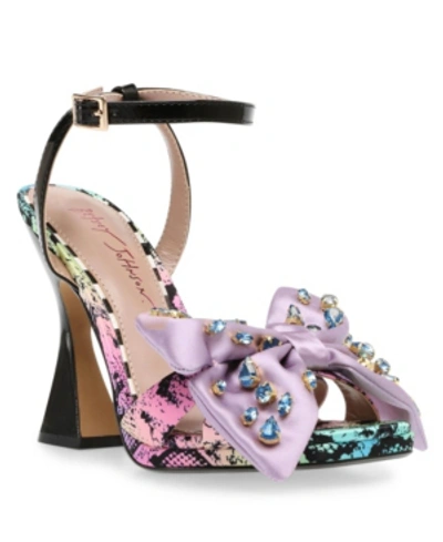 Betsey Johnson Women's Loise Sandals Women's Shoes In Rainbow