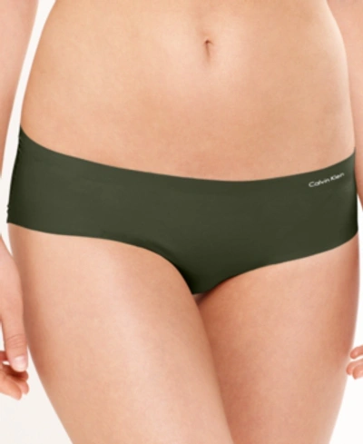 Calvin Klein Women's Invisibles Thong Underwear D3428 In Green