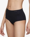 Calvin Klein Women's Invisibles High-waist Thong Underwear Qd3864 In Black