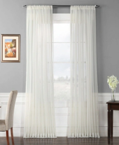 Exclusive Fabrics & Furnishings Voile Extra Wide Sheer, 100" X 84" In Natural