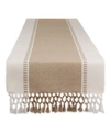 DESIGN IMPORTS DOBBY STRIPE TABLE RUNNER, 13" X 72"