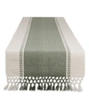 DESIGN IMPORTS DOBBY STRIPE TABLE RUNNER, 13" X 108"