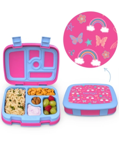 Bentgo Kids Leak-proof Printed Lunch Box In Rainbows And Butterflies