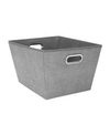 Simplify Large Grommet Storage Bin In Gray