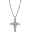 SYMBOLS OF FAITH SILVER-TONE POPE FRANCIS NECKLACE