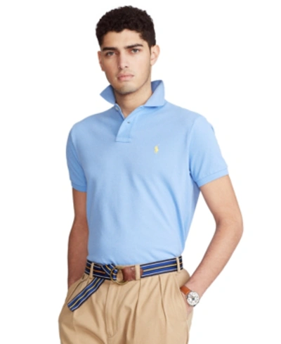 Polo Ralph Lauren Men's Custom Slim Fit Mesh Polo In Cabana Blue