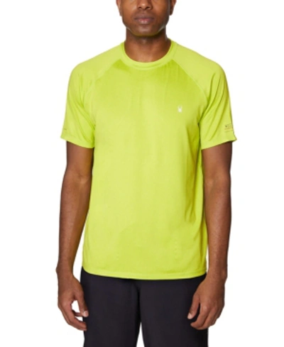 Spyder Men's Standard Short Sleeves Rashguard T-shirt In Lime