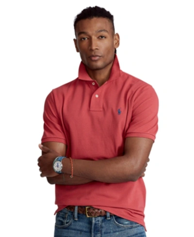 Polo Ralph Lauren Men's Custom Slim Fit Mesh Polo Shirt In Red