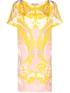 EMILIO PUCCI TROPICANA PRINT SHORT-SLEEVE DRESS