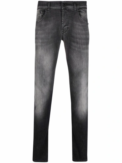 Dondup Light-wash Slim Fit Jeans In Schwarz