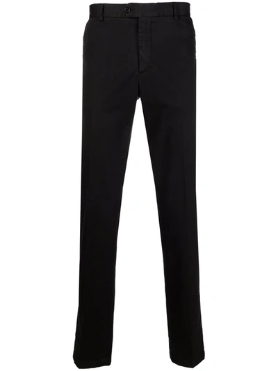 Philipp Plein Zip-detail Chino Trousers In Black
