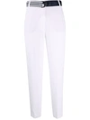 TOMMY HILFIGER BELTED STRAIGHT-LEG TROUSERS